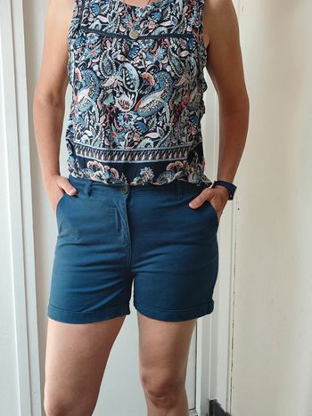 Short taille haute marine S