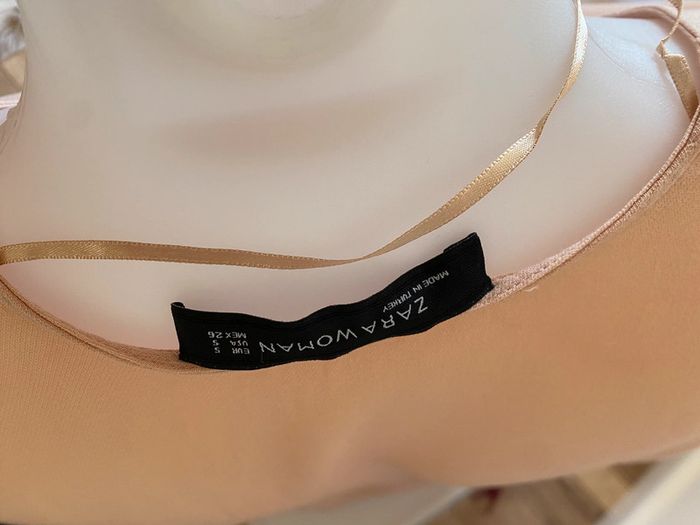Haut Zara rose et noir - photo numéro 7