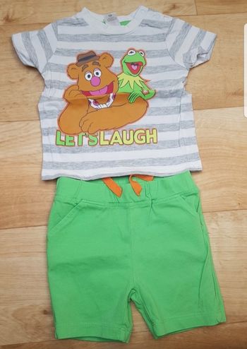 Ensemble t-shirt manches courtes + shirt Muppet Show