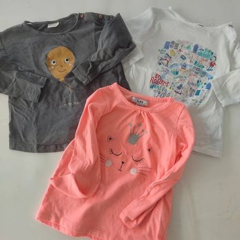 Lot de 3 tee shirts manches longues taille 4 ans