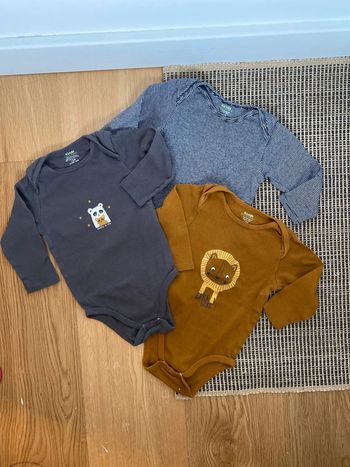 Lot 3 bodies bébé 12 mois