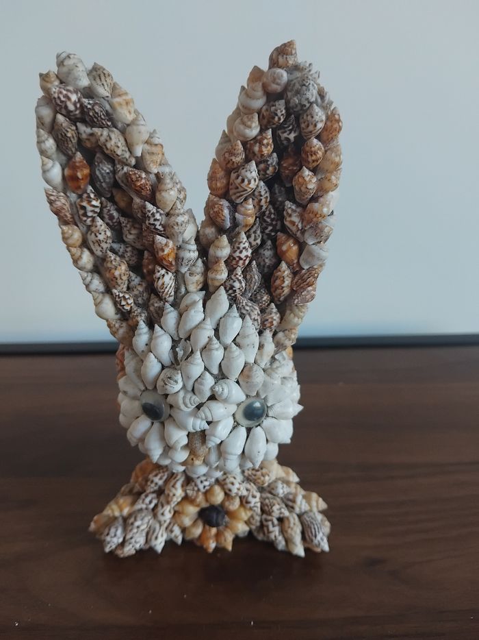 Décoration en coquillage forme lapin - photo numéro 5
