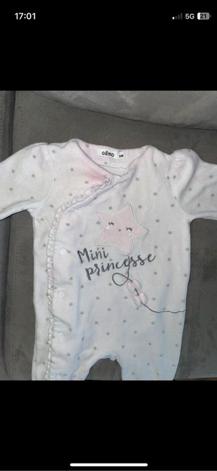 Lot pyjamas 6 mois bébé fille - photo numéro 5