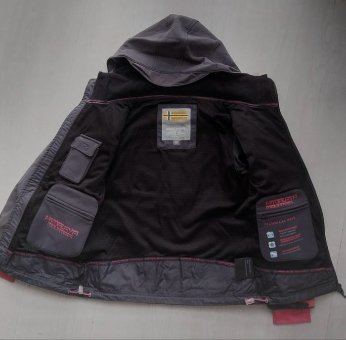 Veste softshell fille Himalaya Mountain anthracite zip rose Modèle : SOFT TREK KIDS R01 Gris Rose - photo numéro 8