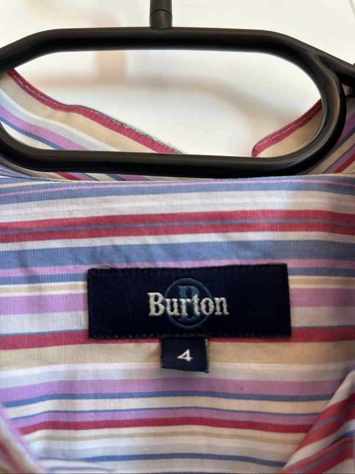 Chemise violette à rayures Homme Burton Taille L - photo numéro 4