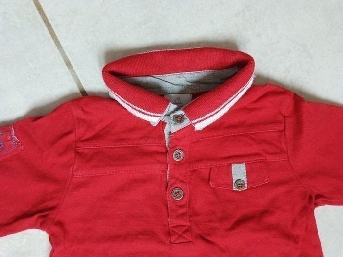 Ensemble salopette polo garçon Coudémail 9 mois - photo numéro 3