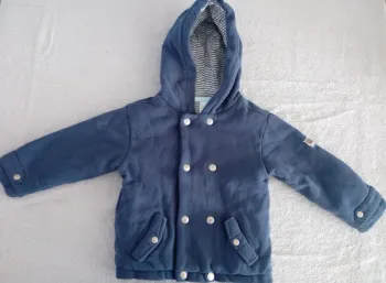 Veste Obaïbi bleu 24 mois (réf perso O22)(familleac72)
