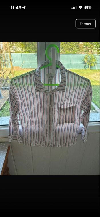 Chemise rayé taille S 