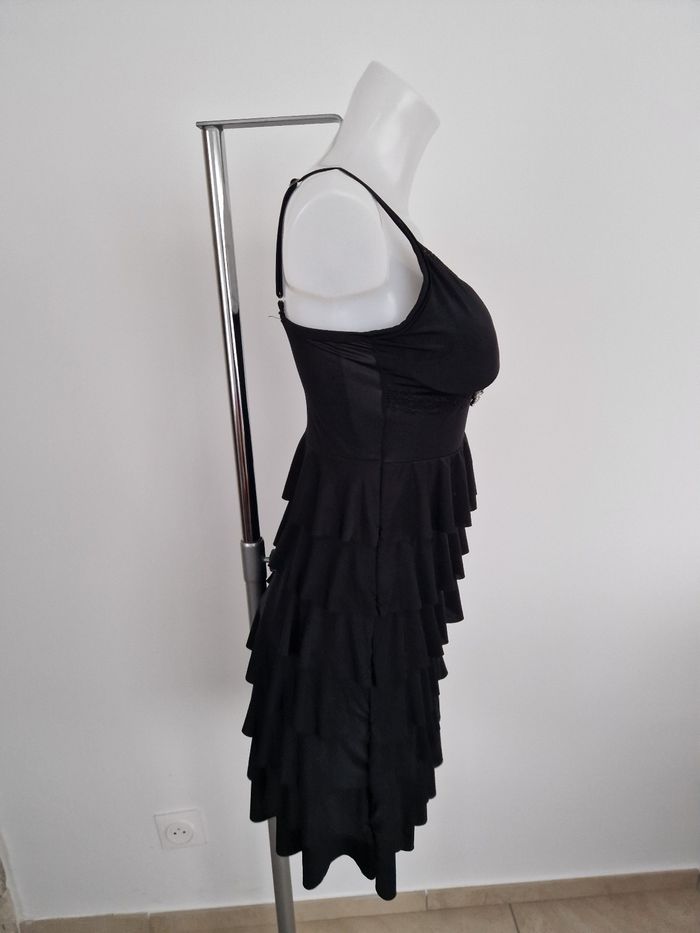 Robe noire à volants Giorgia - photo numéro 6