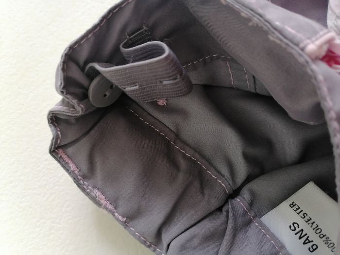 Pantalon fille gris et rose multipoches - photo numéro 5