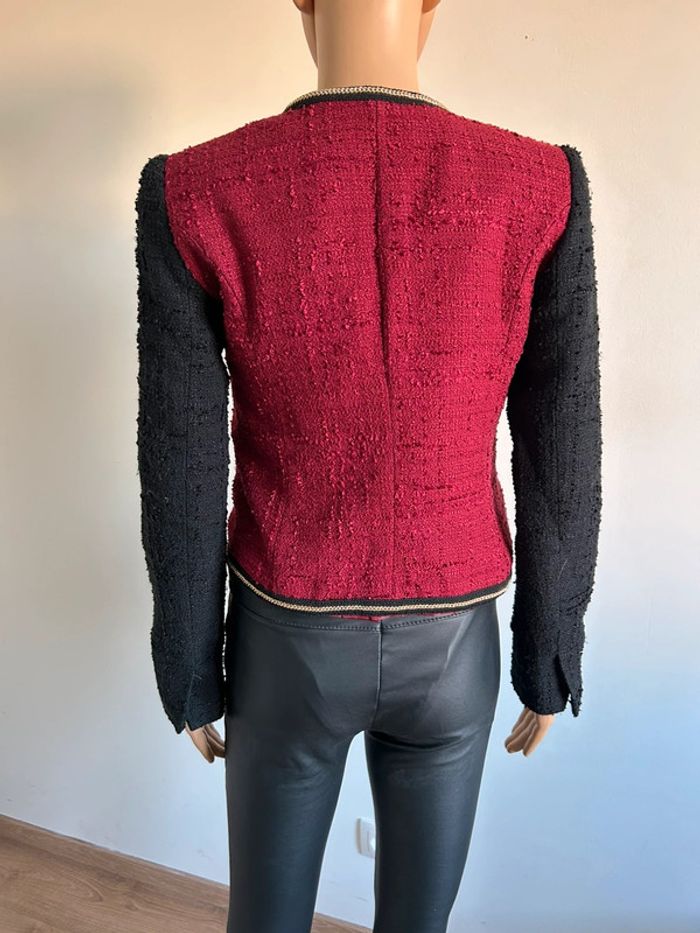 Blazer rouge et noir Mango taille S TBE - photo numéro 10