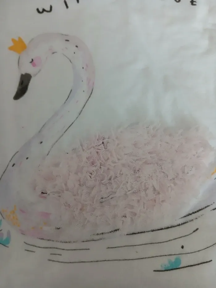 Tee short cygne zara bébé fille - photo numéro 2
