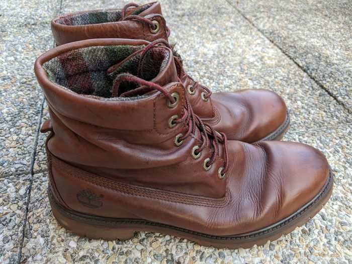 Botte cuir Timberland Marron - photo numéro 2