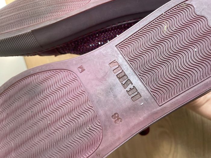 Baskets montantes Le Silla bordeaux à strass - photo numéro 8