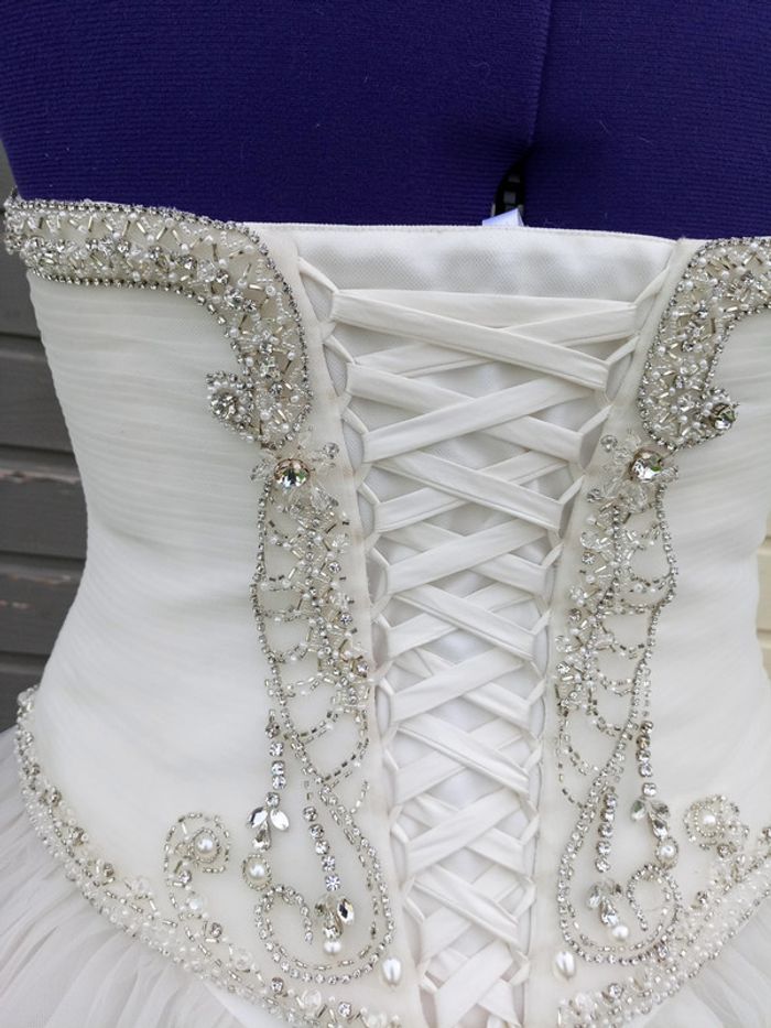 bustier corsage de Robe de mariée originale neuf - photo numéro 11