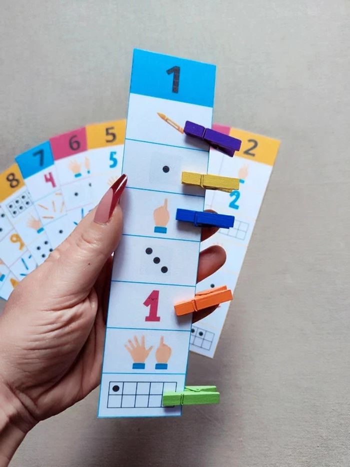 Bandelettes à compter + pinces - photo numéro 5