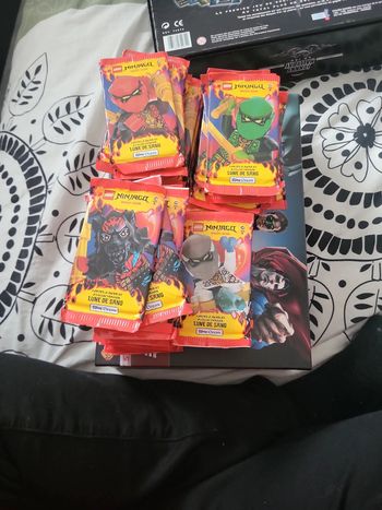 Gros gros lot 76 paquets de 6 cartes lego Ninjago à collectionner