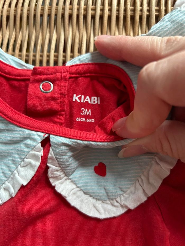 Body bébé 3 mois Kiabi - col Claudine - photo numéro 3