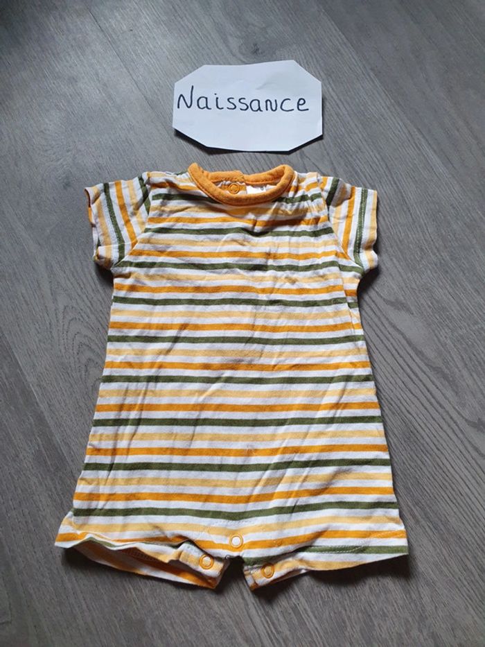 Combinaison été barboteuse garçon naissance