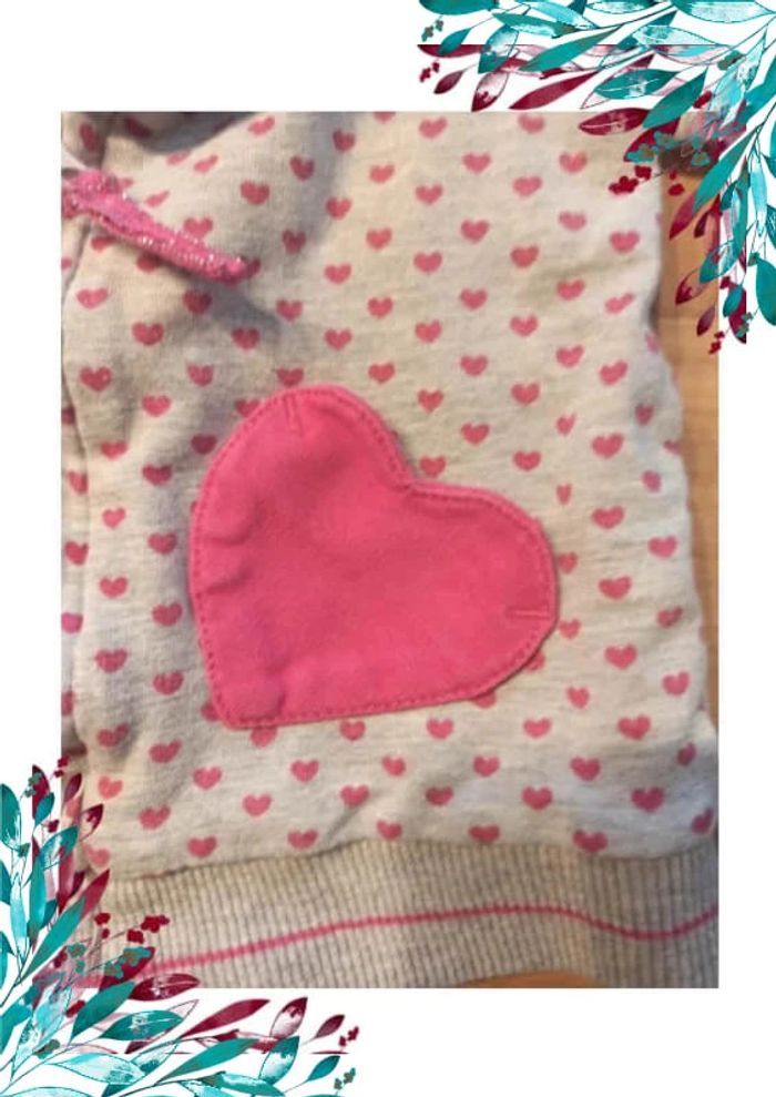 Gilet fille 6 mois. Coeurs - photo numéro 3