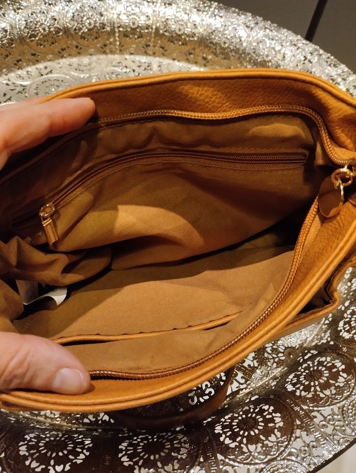 Sac à main simili cuir Camel 🤎 - photo numéro 4