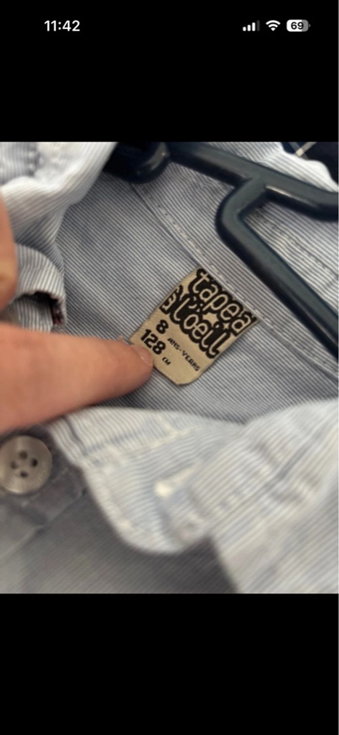 Chemises garçon 7/8 ans - photo numéro 3