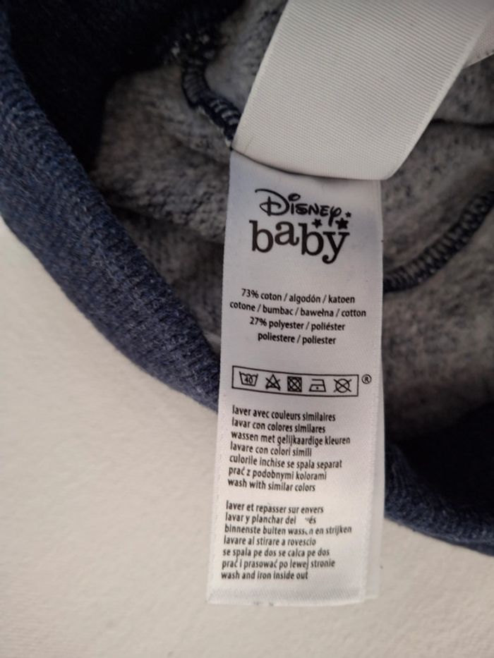 Ensemble veste-jogging Disney 12mois très bon état - photo numéro 4