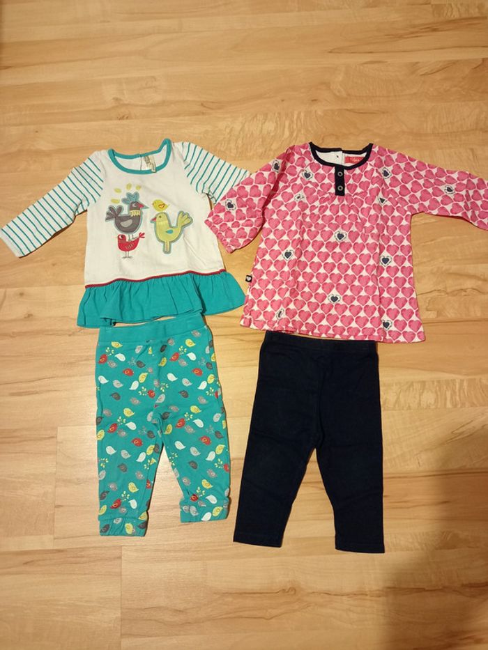 lot ensembles fille 9 mois
