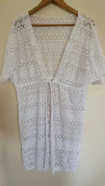 robe de plage dentelle femme taille unique