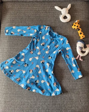 Robe Minnie et Mickey manches longues 3 ans