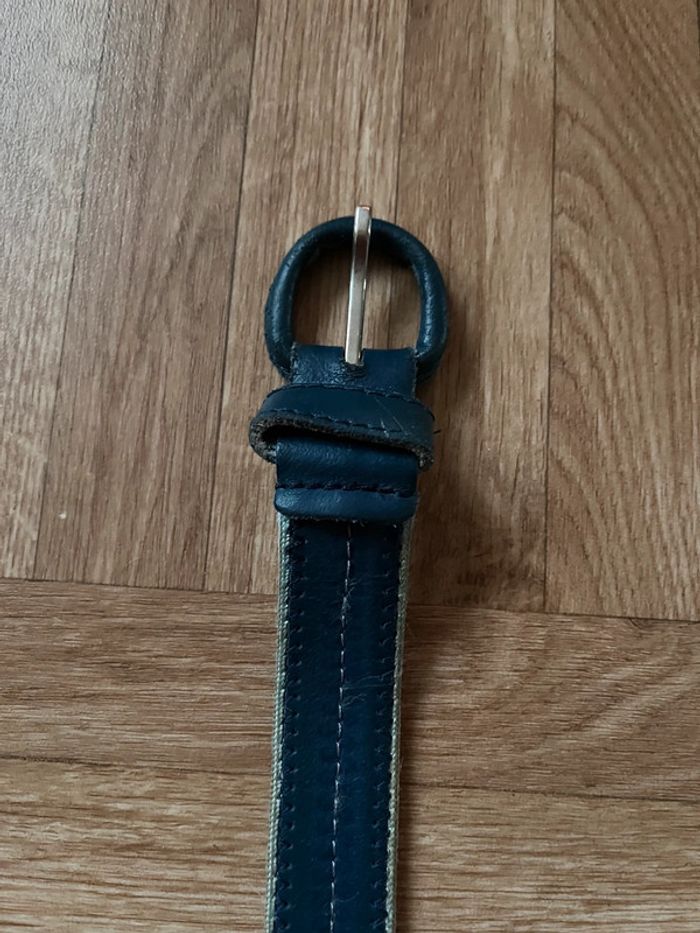 Ceinture bleu en cuir Alain Manoukian - photo numéro 6