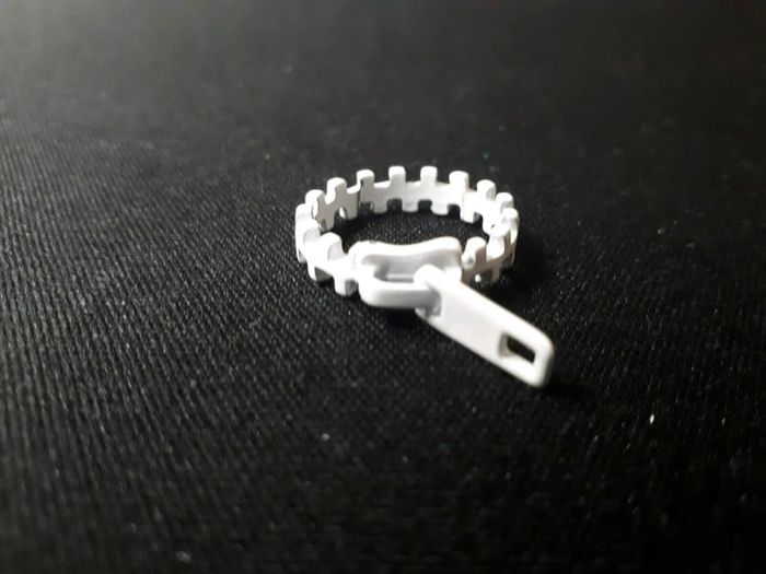 Bague fermeture éclair