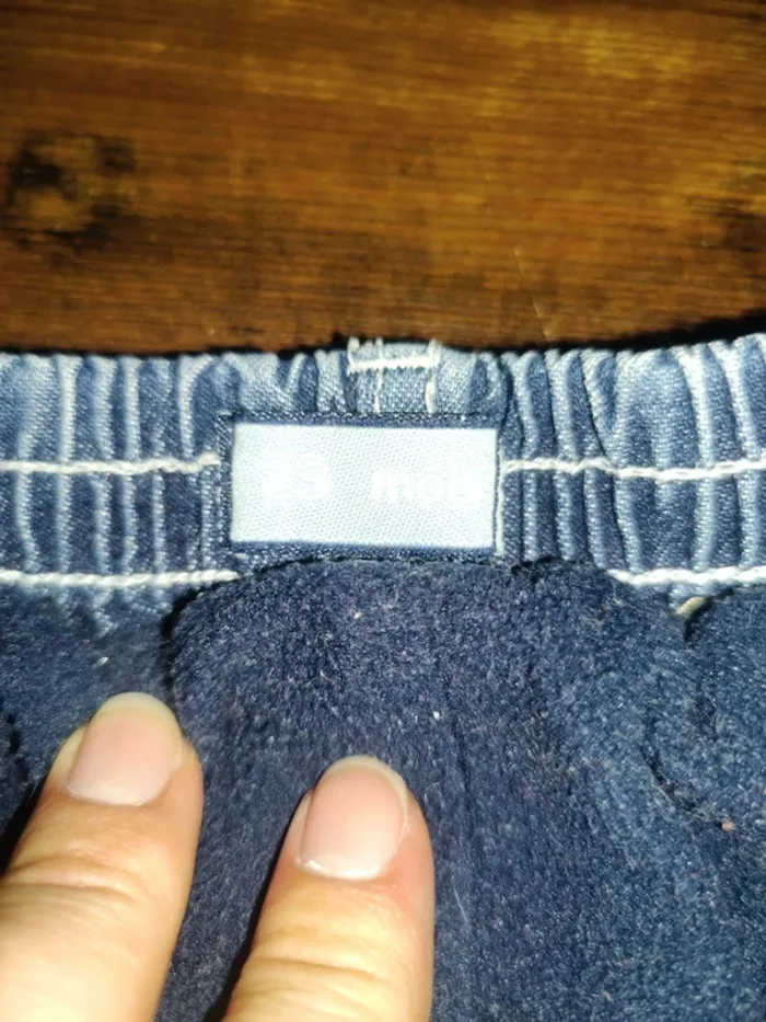 Pantalon jean fourré/ a élastique - photo numéro 4