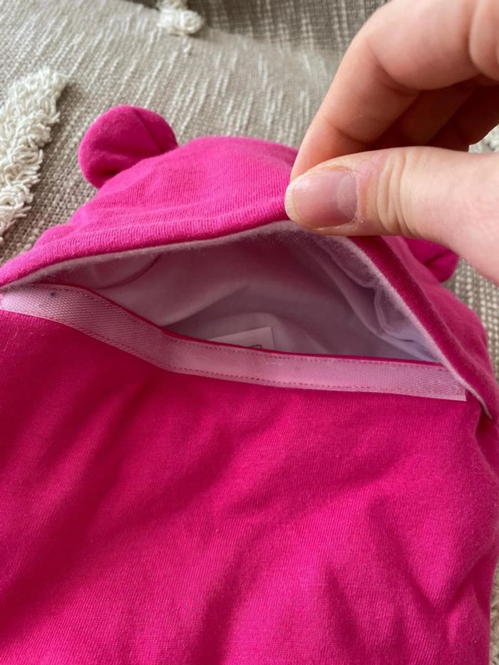 Range pyjama tissu 25cm Sergent Major ours rose écusson couronne parfait état - photo numéro 4