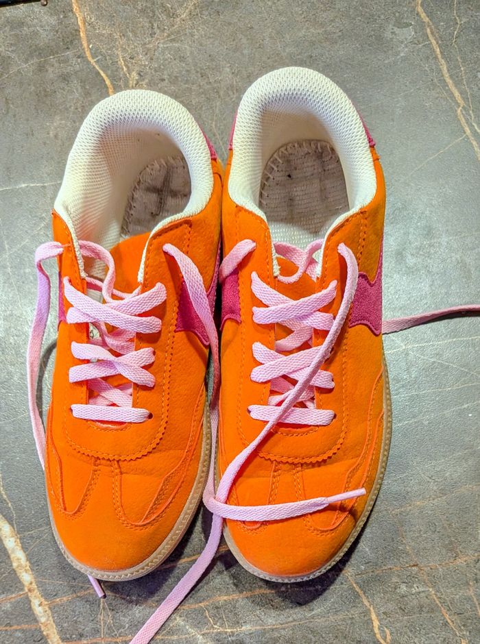 Sneakers orange/fushia tendance