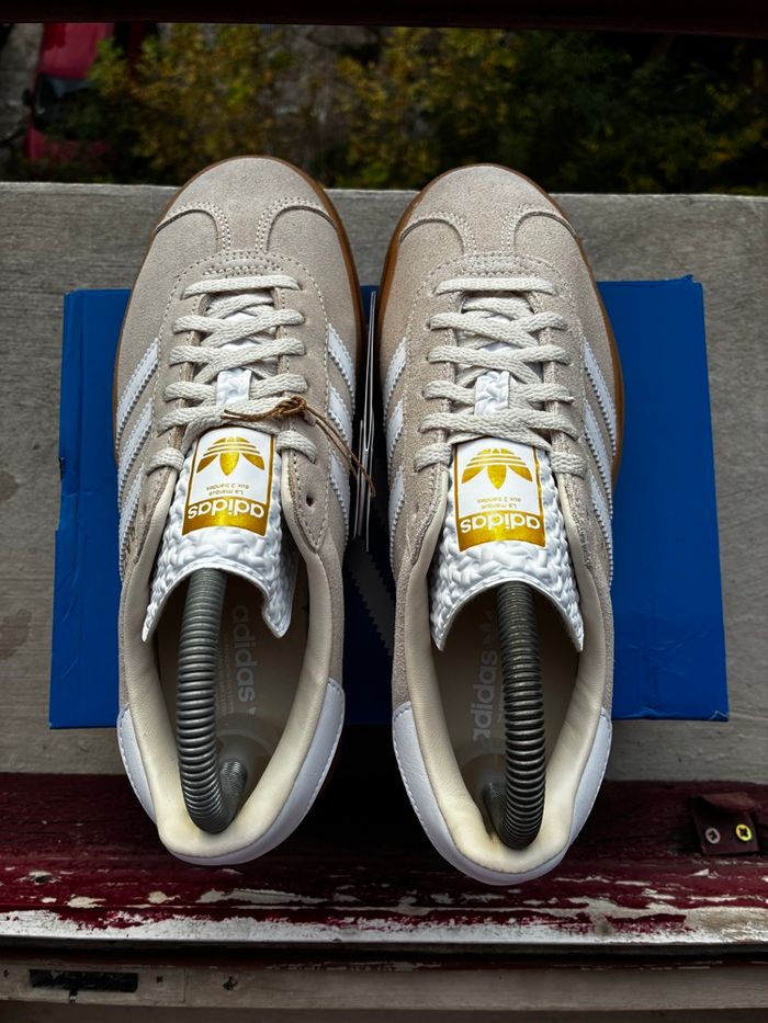 Adidas Gazelle Bold Wonder White/White/Gold Met - Taille 38 2/3 - Neuves - photo numéro 6