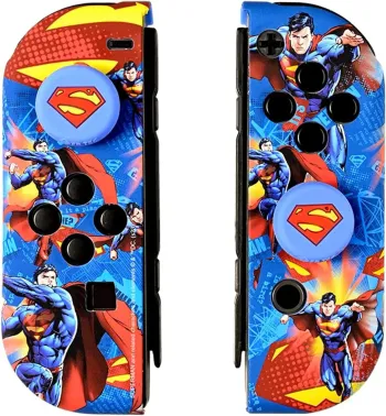 Étui rigide manette accessoires Switch Superman