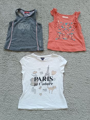 Lot débardeur tee shirt 