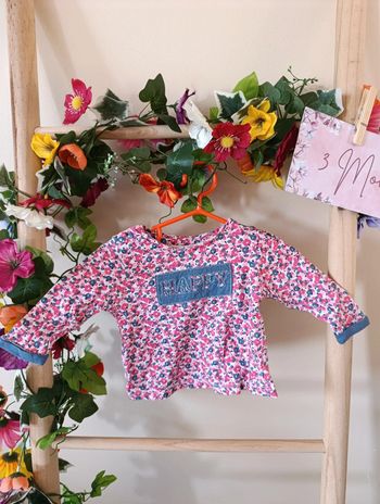 T-shirt fleurie 3mois TAO