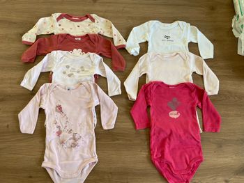 Bodies manches longues Petit Bateau 6 mois