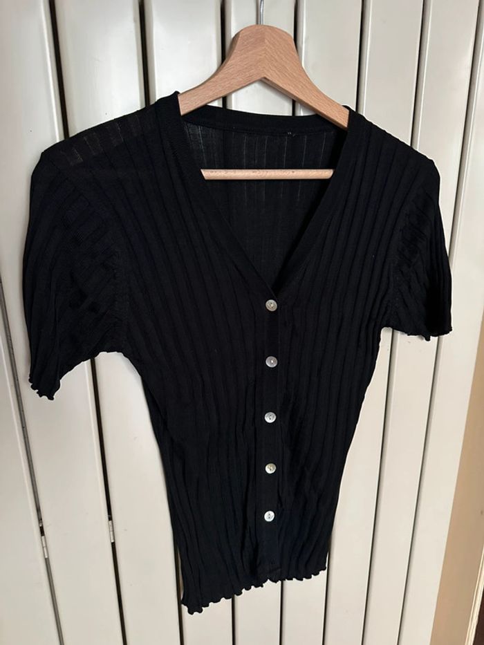 Cardigan vintage manches courtes S-M