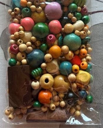 Lot de perles bois