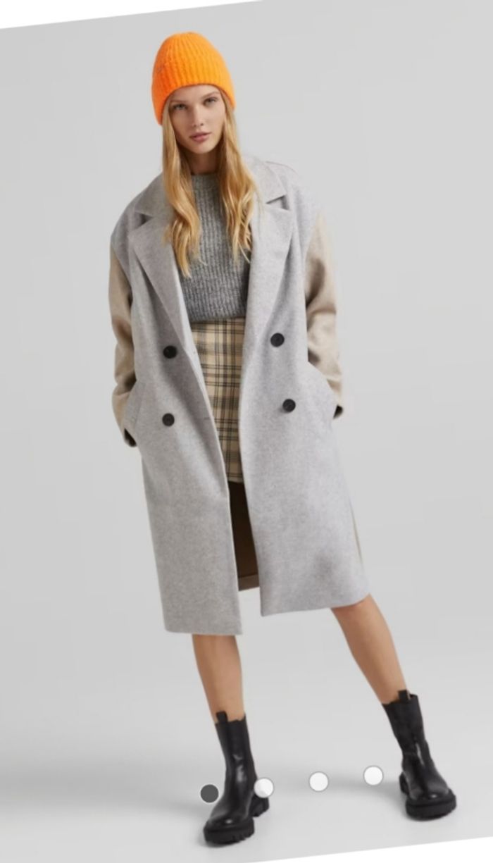 Manteau beige et marron taille 36 - photo numéro 2