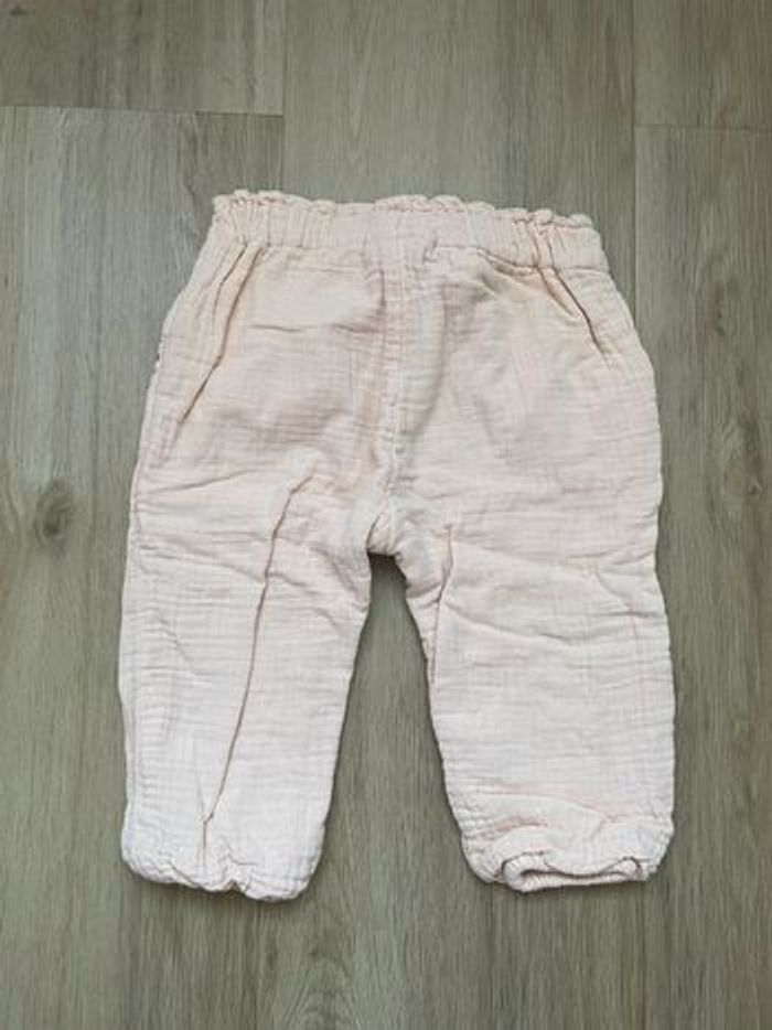 Pantalon Tape à l’œil rose gaz de coton 18 mois - photo numéro 2