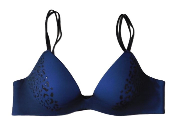 Soutien gorge bleu et noir. Push up. Armature. La Senza. 80A