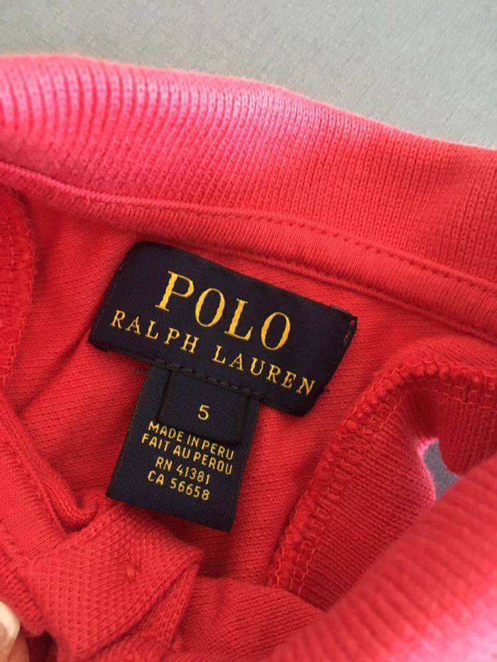 Ralph Lauren Tunique haut polo vêtement fille enfant taille 4 ans - photo numéro 2