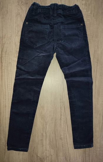 Pantalon en velours bleu marine Kiabi 5 ans Skinny Fit