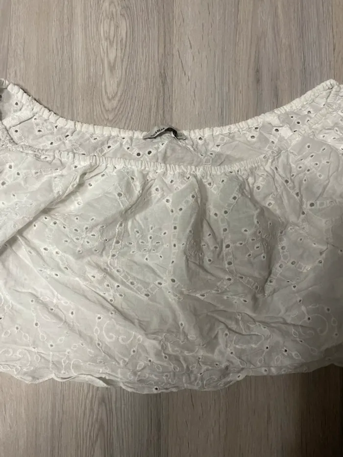 Haut blanc stradivarius - photo numéro 2