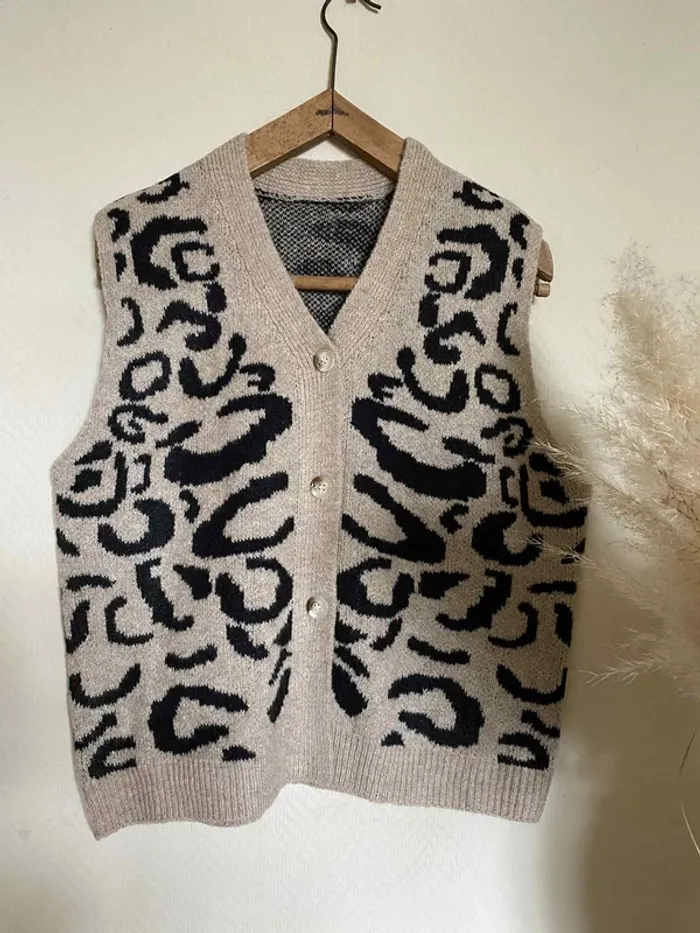 Gilet sans manches en maille douce et chaude - photo numéro 6