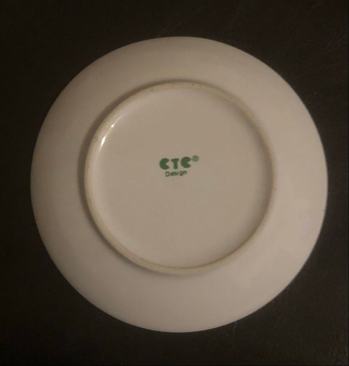 Service à café »CTC Design »blanc et bordeaux - photo numéro 6